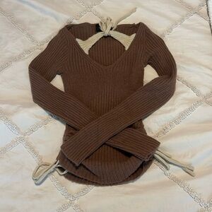 Brown sweater